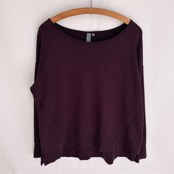 Sweaty Betty ~Simhasana Sweatshirt in Black Cherry size Medium - Picture 14 of 14